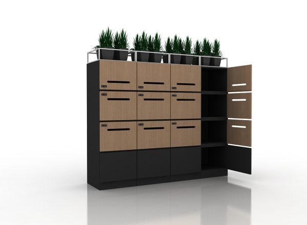 Storage Locker - Black & Brown