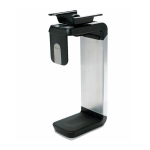 humanscale cpu 600 holder black and silver