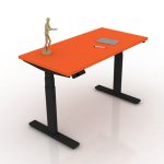 9am-pesk-smart-electric-height-adjustable-table-clementine-top-black-frame-frontview