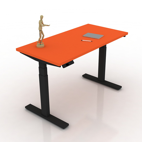 9am-pesk-smart-electric-height-adjustable-table-clementine-top-black-frame-frontview