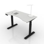 9am-pesk-smart-electric-height-adjustable-table-folkstone-curve-top-black-frame-frontview