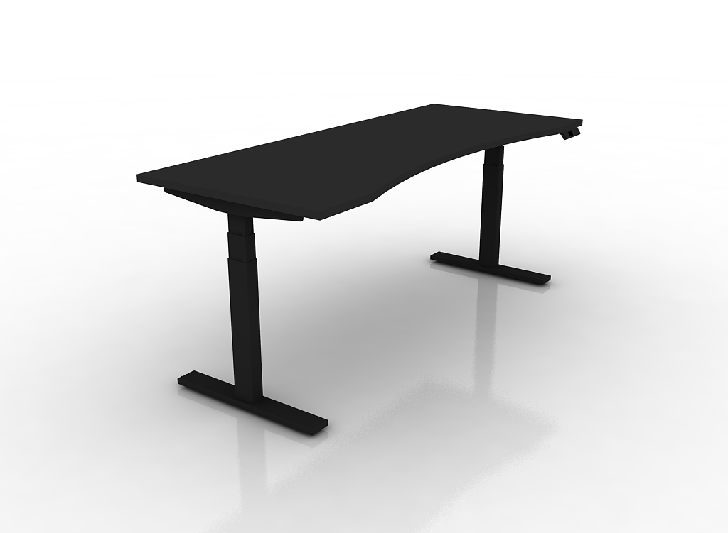 electronic-height-adjustable-table-curve-i-black-top-black-frame