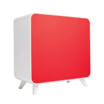 Rear view of the red Box Sofa