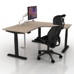 9am-pesk-smart-electric-height-adjustable-table-l-shape-peruvian-clay-top-black-frame-with-chair