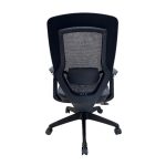 Rear view of the WM T08 Mid Back office chair in black