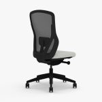 Angled rear view of the armless Senator Ousby Chair