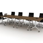 SS Folding Table - Cluster - Wellmax Perspective
