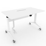 SS Folding Table with Modesty Cable Management SSLEG