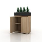 Planter Box with Storage Cabinet - 2 Drawers