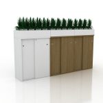 Planter Box with Storage Cabinet - Long Cabinet