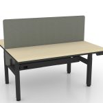Executive Height Adjustable Table - Office Workpod Table - Grey