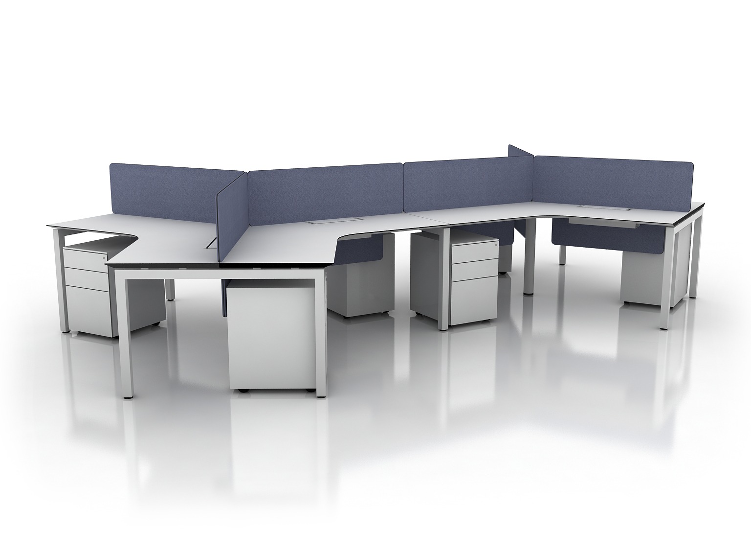 SQC Workstations - Office Table SG - Large Workstation