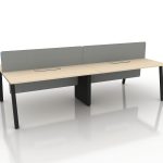 Reframe A Workstations - Office Table SG - 2 Seater - Grey