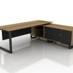 SQO Executive Desk - Office Table SG - L Shape Table - Brown